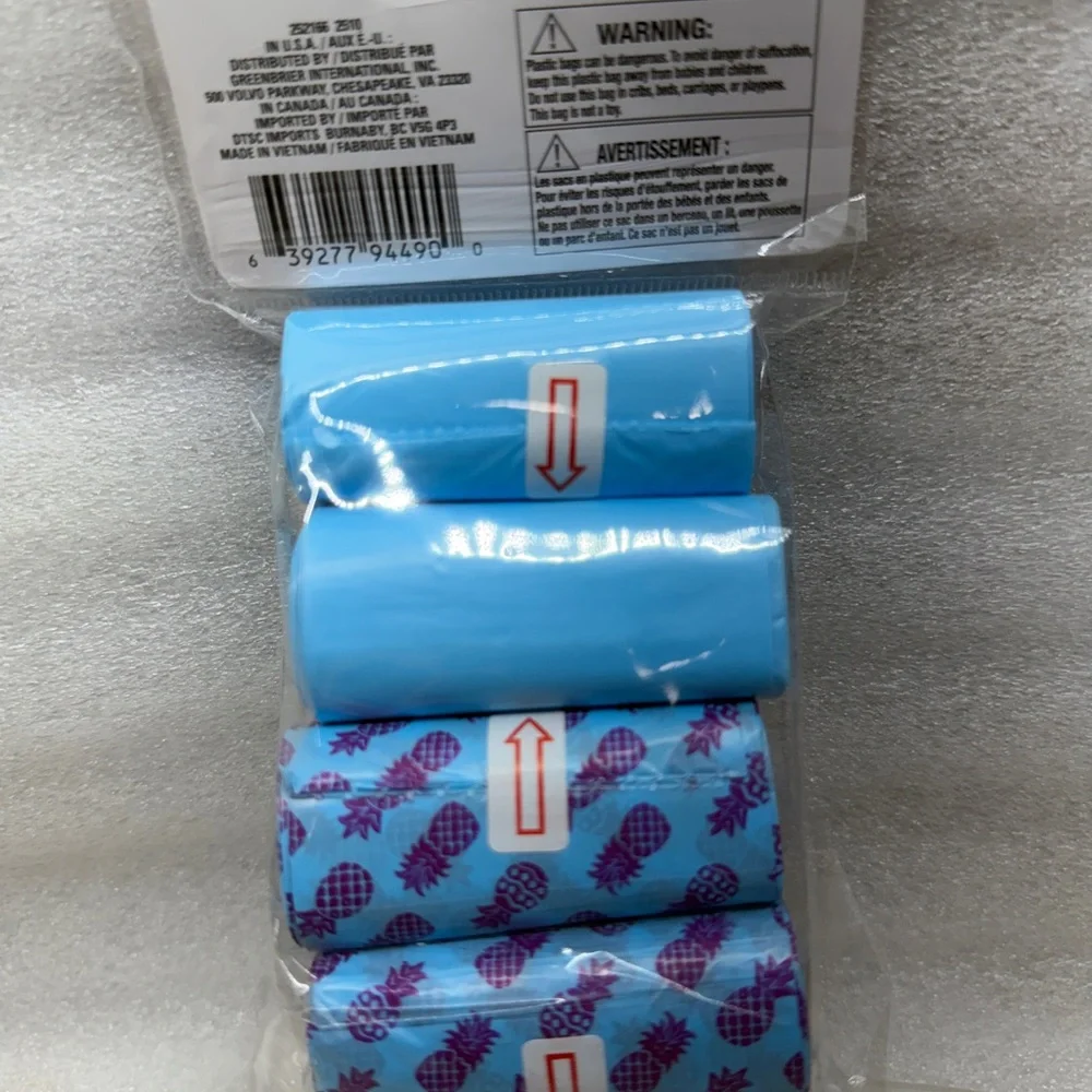 Greenbrier Dog Waste Bags - Blue and Purple